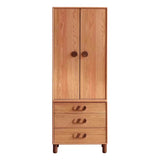Oak Solid Wood Kids Wardrobe Free Combination