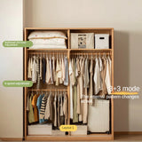 Oak Solid Wood Kids Sliding Door Wardrobe.