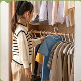 Oak Solid Wood Kids Sliding Door Wardrobe.