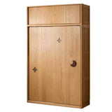 Oak Solid Wood Kids Sliding Door Wardrobe.