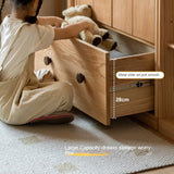Oak Solid Wood Multi-functional Kids Wardrobe