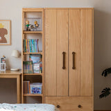 Oak Solid Wood Multi-functional Kids Wardrobe