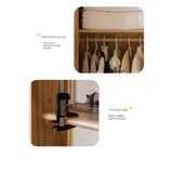 Oak Solid Wood Multi-functional Kids Wardrobe