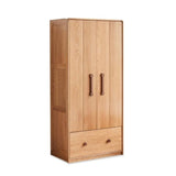 Oak Solid Wood Multi-functional Kids Wardrobe