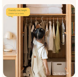 Oak Solid Wood Multi-functional Kids Wardrobe