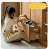 Oak Solid Wood Multi-functional Kids Wardrobe