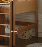 Beech solid wood Mid-high bed with slanting ladder<