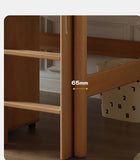 Beech solid wood Mid-high bed with slanting ladder<