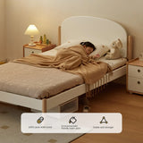 Poplar solid wood children's bed boy girl<