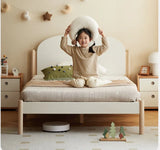 Poplar solid wood children's bed boy girl<