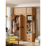 Oak Solid Wood Kids Wardrobe.
