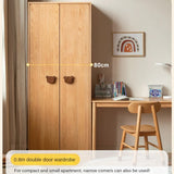 Oak Solid Wood Kids Wardrobe.