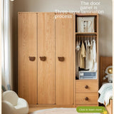 Oak Solid Wood Kids Wardrobe.