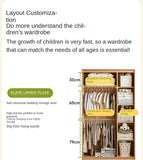 Oak Solid Wood Kids Wardrobe.