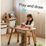 Beech Solid Wood Handmade Children's Table.