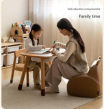 Beech Solid Wood Handmade Children's Table.