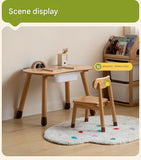 Beech Solid Wood Handmade Children's Table.