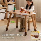 Beech Solid Wood Handmade Children's Table.