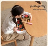 Beech Solid Wood Handmade Children's Table.