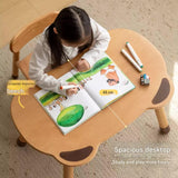 Beech Solid Wood Handmade Children's Table.