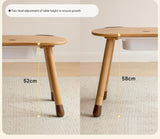 Beech Solid Wood Handmade Children's Table.