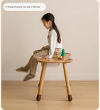 Beech Solid Wood Handmade Children's Table.