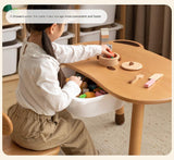 Beech Solid Wood Handmade Children's Table.