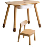 Beech Solid Wood Handmade Children's Table.