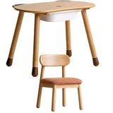 Beech Solid Wood Handmade Children's Table.