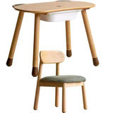 Beech Solid Wood Handmade Children's Table.