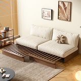 100% Solid Wood Frame Modular Sofa Bed with DIY Configurations & Washable Cotton Covers