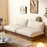 100% Solid Wood Frame Modular Sofa Bed with DIY Configurations & Washable Cotton Covers
