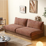 100% Solid Wood Frame Modular Sofa Bed with DIY Configurations & Washable Cotton Covers