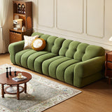 Smart Electric Reclining Sofa - Green Microfiber Velvet Extendable Couch