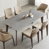 63" Minimalist Luxury Rectangular Dining Table for 6 Person