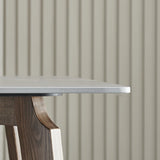 Luxury Minimalist Rectangular Dining Table for 6 - Sintered Stone Top & Solid Ash Wood Base