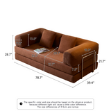 WEHOMZ Corduroy Convertible Sofa Bed, Foam Filled Cushion & Stainless Steel Frame in Multiple Colors