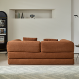 WEHOMZ Corduroy Convertible Sofa Bed, Foam Filled Cushion & Stainless Steel Frame in Multiple Colors