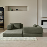 WEHOMZ Corduroy Convertible Sofa Bed, Foam Filled Cushion & Stainless Steel Frame in Multiple Colors