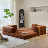 WEHOMZ Corduroy Convertible Sofa Bed, Foam Filled Cushion & Stainless Steel Frame in Multiple Colors