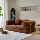 WEHOMZ Corduroy Convertible Sofa Bed, Foam Filled Cushion & Stainless Steel Frame in Multiple Colors
