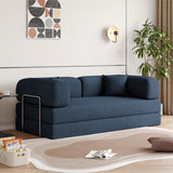 WEHOMZ Corduroy Convertible Sofa Bed, Foam Filled Cushion & Stainless Steel Frame in Multiple Colors