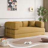 WEHOMZ Corduroy Convertible Sofa Bed, Foam Filled Cushion & Stainless Steel Frame in Multiple Colors