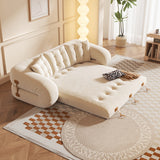 WEHOMZ Velvet Bean Bag Style Sleeper Sofa Bed – Pet-Friendly, Foldable & Multi-Functional in Beige, Grey, Green, Caramel