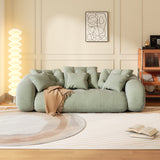 WEHOMZ Velvet Bean Bag Style Sleeper Sofa Bed – Pet-Friendly, Foldable & Multi-Functional in Beige, Grey, Green, Caramel