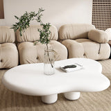 Beige Modern MDF Cloud-Shaped Coffee Table with Waterproof Top