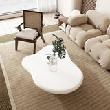 Beige Modern MDF Cloud-Shaped Coffee Table with Waterproof Top