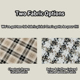 Checkered 4-in-1 Sleeper Sofa - Convertible Folding Chair Bed, Tartan & Woolen Fabric Options