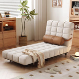 WEHOMZ Convertible Sleeper Sofa Bed with Adjustable Backrest & Soft Corduroy Upholstery in Neutral Tones