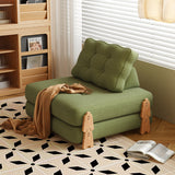 Modular Floor Folding Sofa Bed in High-Quality Fabric & Solid Wood - Convertible & Comfortable for Versatile Seating